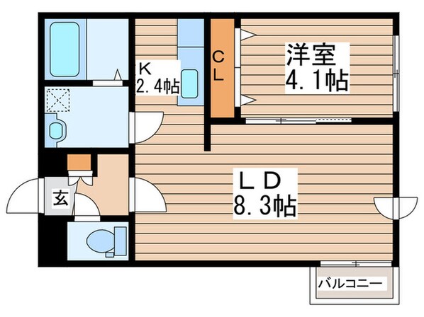 ミソノノームコアの物件間取画像